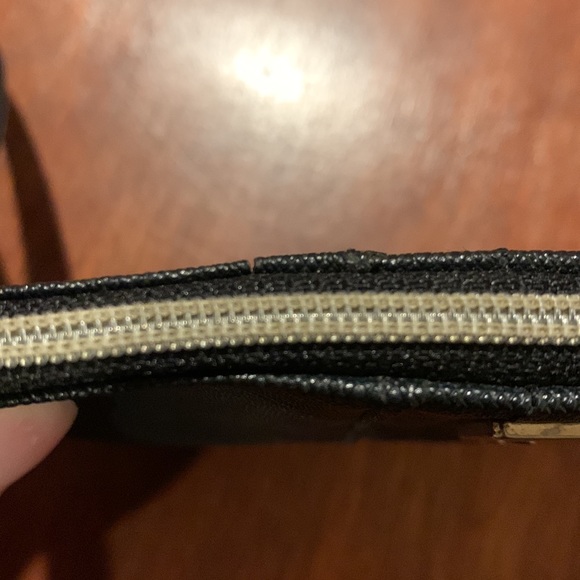 Kenneth Cole Reaction Black Top Zip Wristlet - Picture 5 of 5